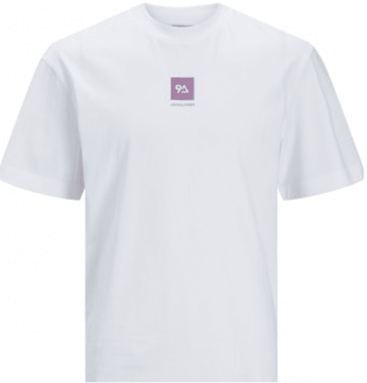 Jack & Jones JCOBEECH T-shirt White - Magliette - Magliette Uomo Taglie Forti