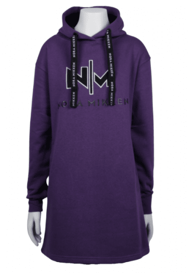 Nora Mikken KADRI WHITE Long Hoodie Purple - Felpe & felpe con cappuccio - 