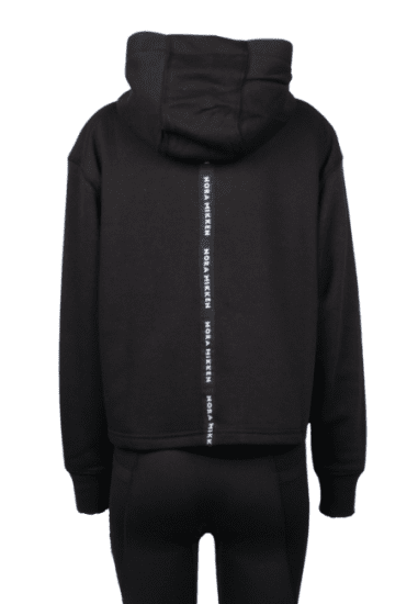 Nora Mikken GERTRUD Cropped Hoodie Black - Felpe & felpe con cappuccio - 