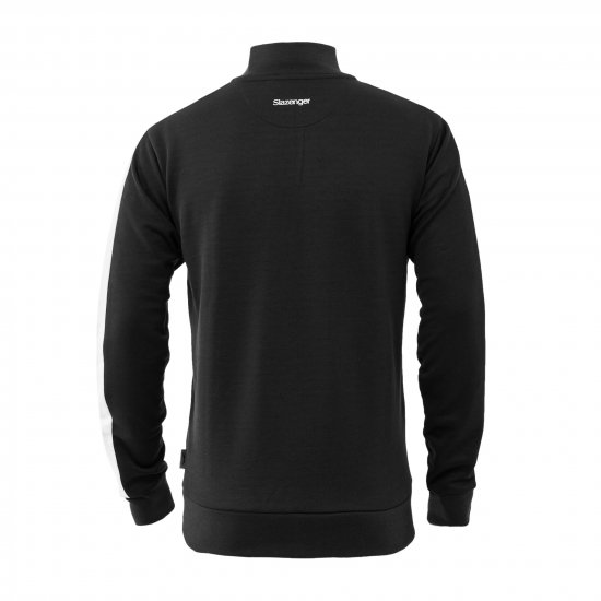 Slazenger Vince track Jacket Black - Felpe & felpe con cappuccio - Felpe & Felpe con Cappuccio Uomo Taglie Forti