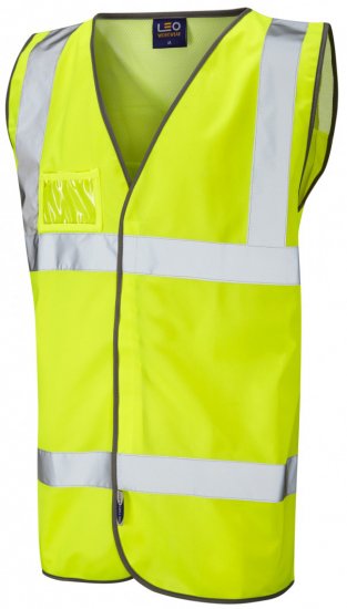 Leo Velator Mesh Back Waistcoat Hi-Vis Yellow - Abbigliamento da lavoro - Abbigliamento da Lavoro Taglie Forti Uomo