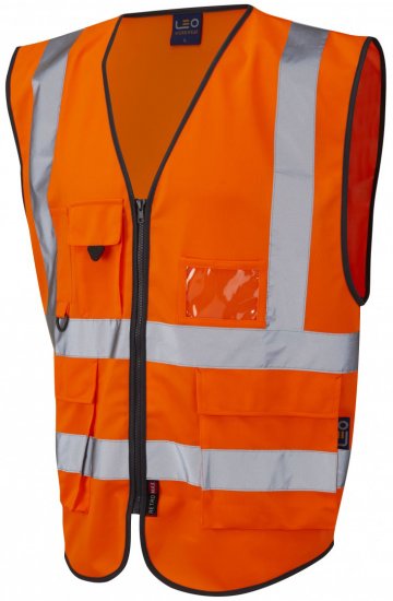 Leo Lynton Superior Waistcoat Hi-Vis Orange - Abbigliamento da lavoro - Abbigliamento da Lavoro Taglie Forti Uomo