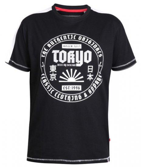 D555 Walton T-shirt Black - Magliette - Magliette Uomo Taglie Forti