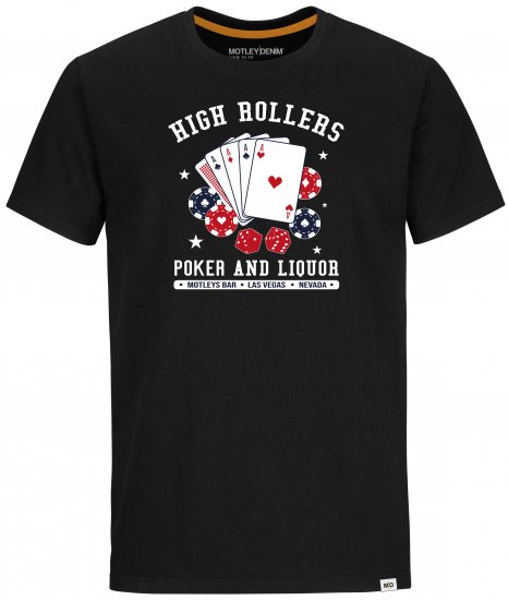 Motley Denim Wells T-shirt Black - Magliette - Magliette Uomo Taglie Forti