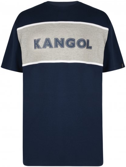 Kangol Whistler T-shirt Navy - Magliette - Magliette Uomo Taglie Forti