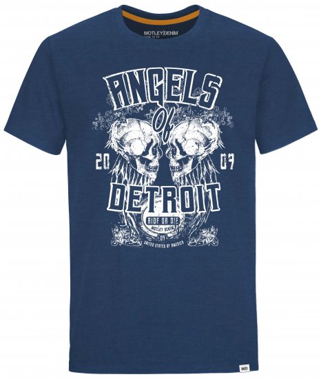 Motley Denim Whitby T-shirt Dark Indigo - Magliette - Magliette Uomo Taglie Forti