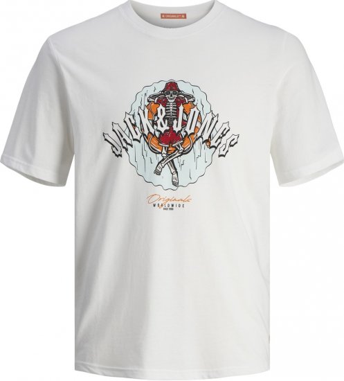 Jack & Jones JORCOCONUT T-shirt Bright White - Magliette - Magliette Uomo Taglie Forti