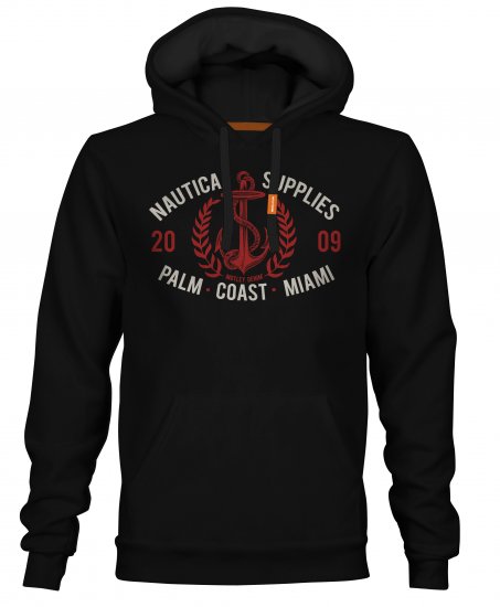 Motley Denim Yarm Hoodie Black - Felpe & felpe con cappuccio - Felpe & Felpe con Cappuccio Uomo Taglie Forti