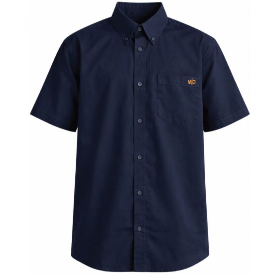 Motley Denim Zagreb Camicia a maniche corte Blu navy - Camicie - Camicie Taglie Forti Uomo