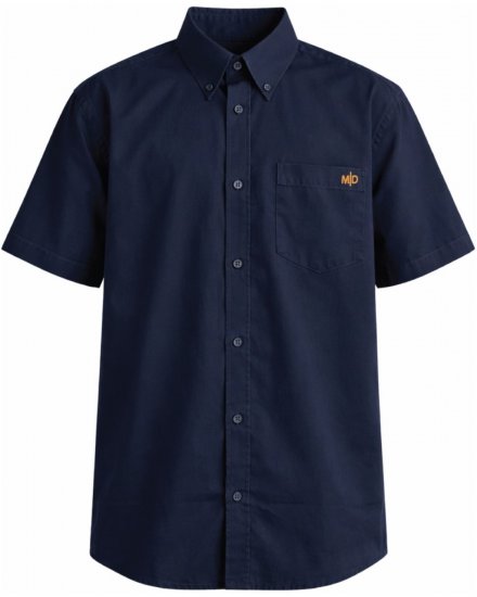 Motley Denim Zagreb Camicia a maniche corte Blu navy - Camicie - Camicie Taglie Forti Uomo