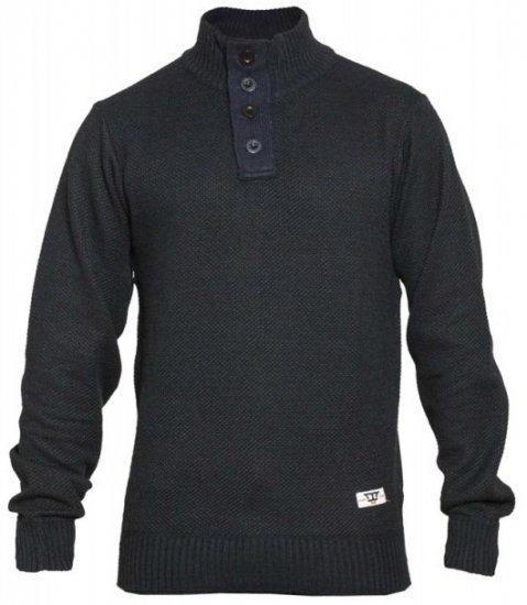 D555 Zane Sweater Navy - Felpe & felpe con cappuccio - Felpe & Felpe con Cappuccio Uomo Taglie Forti
